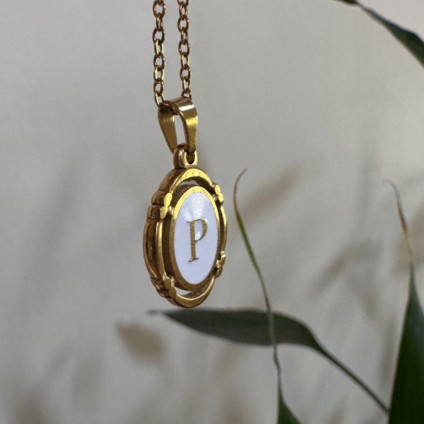 Stainless Steel Initial Necklaces