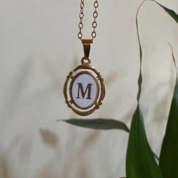 Stainless Steel Initial Necklaces