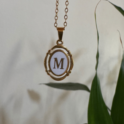 Stainless Steel Initial Necklaces