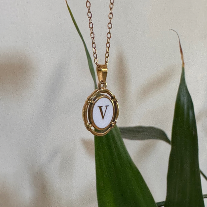 Stainless Steel Initial Necklaces