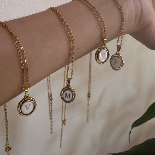 Stainless Steel Initial Necklaces