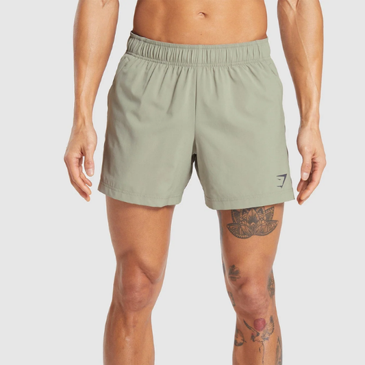 Gymshark - Sport 5" Shorts (Chalk Green) - Slim Fit