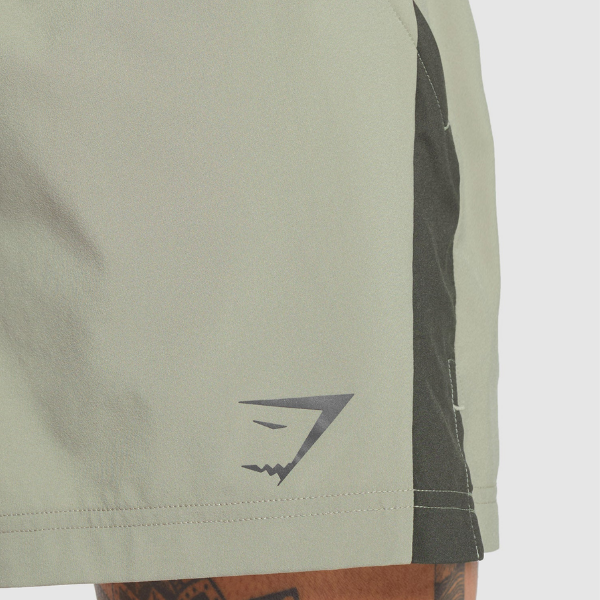 Gymshark - Sport 5" Shorts (Chalk Green) - Slim Fit